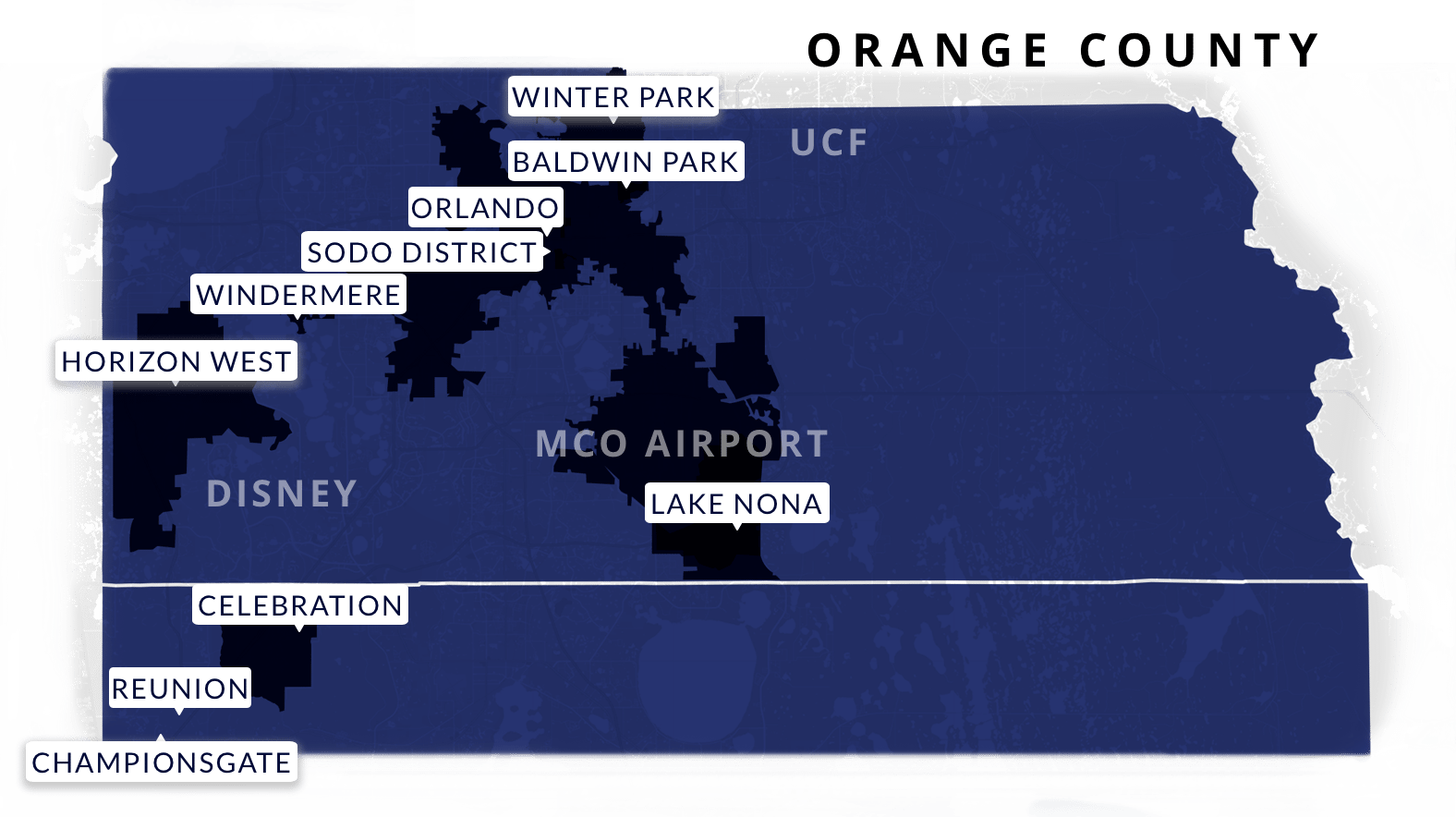 Map of Central Florida